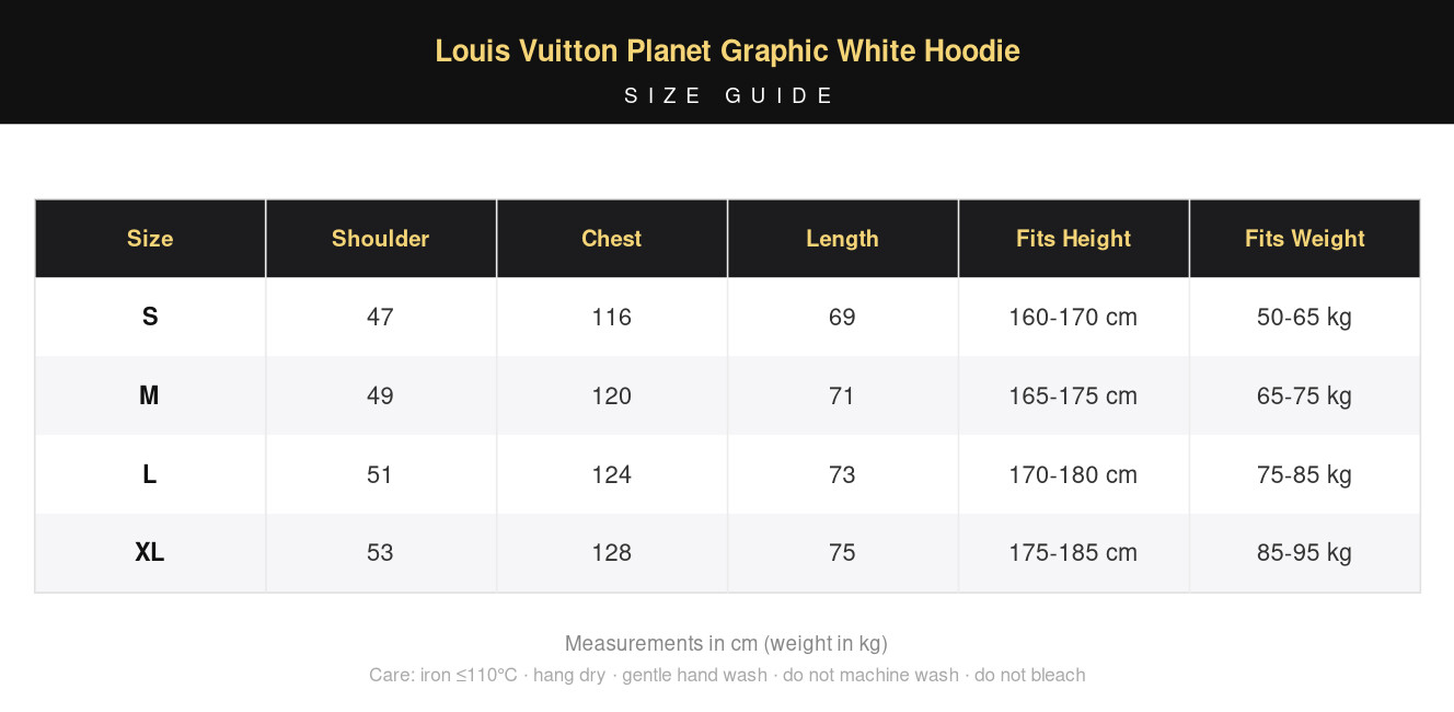 Louis Vuitton Planet Graphic White Hoodie view 12
