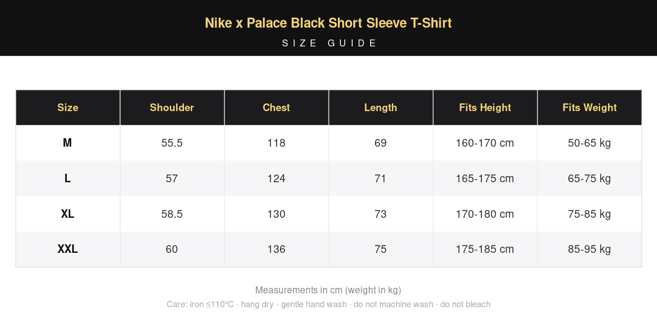 Nike x Palace Black Short Sleeve T-Shirt view 10