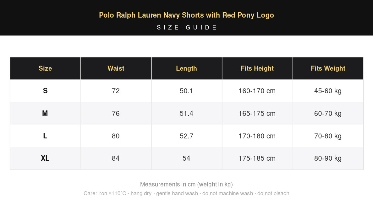 Polo Ralph Lauren Navy Shorts with Red Pony Logo view 6