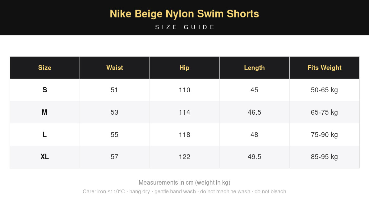 Nike Beige Nylon Swim Shorts view 15