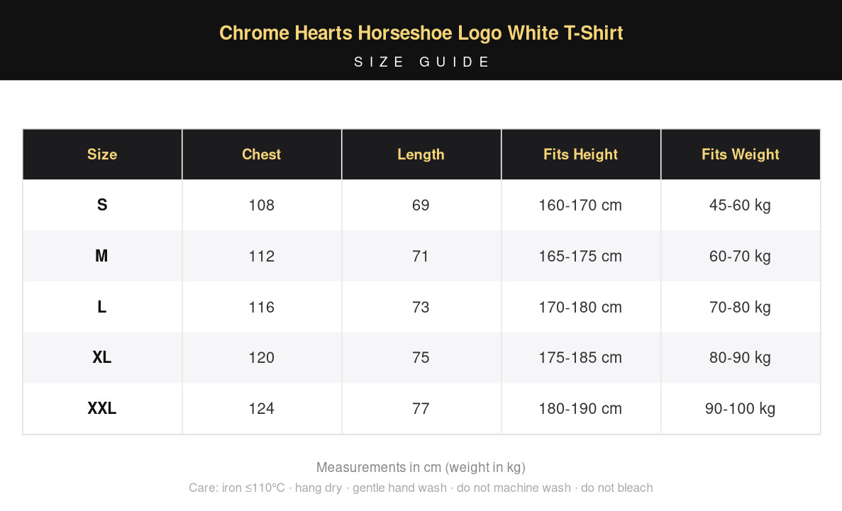 Chrome Hearts Horseshoe Logo White T-Shirt view 14