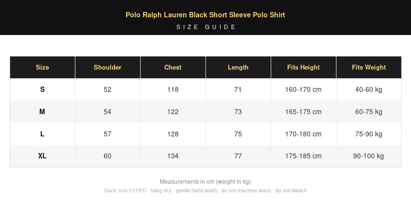 Polo Ralph Lauren Black Short Sleeve Polo Shirt view 13
