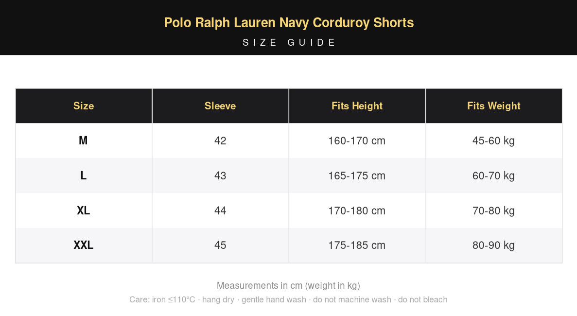 Polo Ralph Lauren Navy Corduroy Shorts view 16