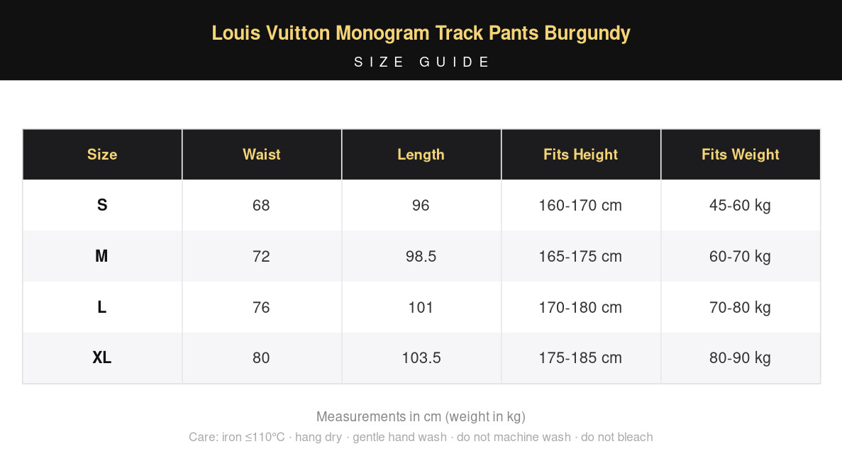 Louis Vuitton Monogram Track Pants Burgundy view 16