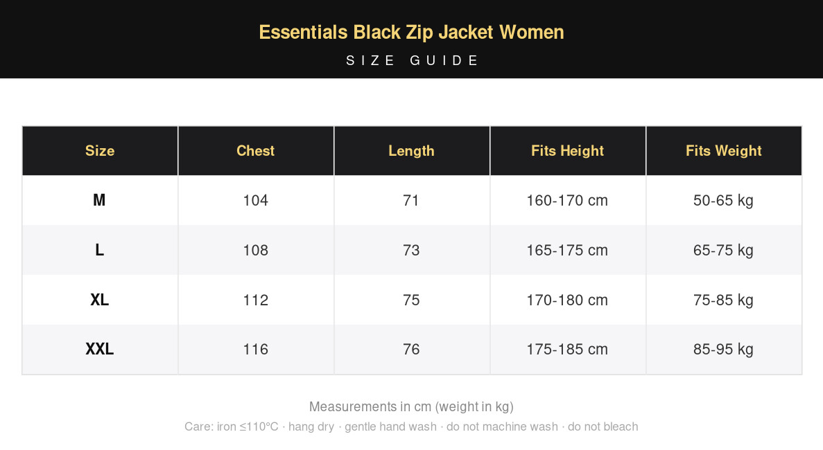 Essentials Black Zip Jacket Women view 12