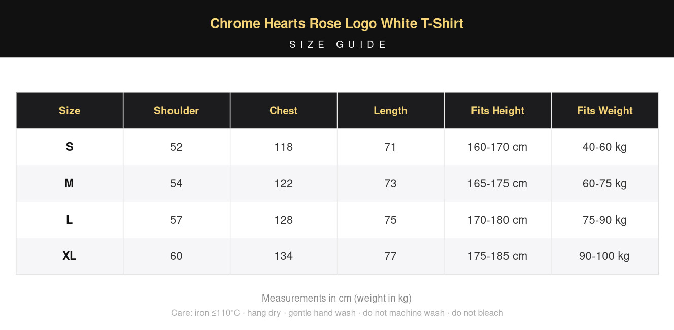 Chrome Hearts Rose Logo White T-Shirt view 16
