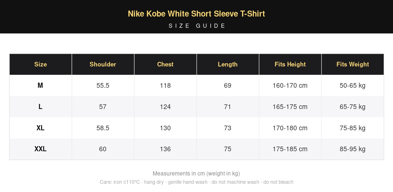 Nike Kobe White Short Sleeve T-Shirt view 8