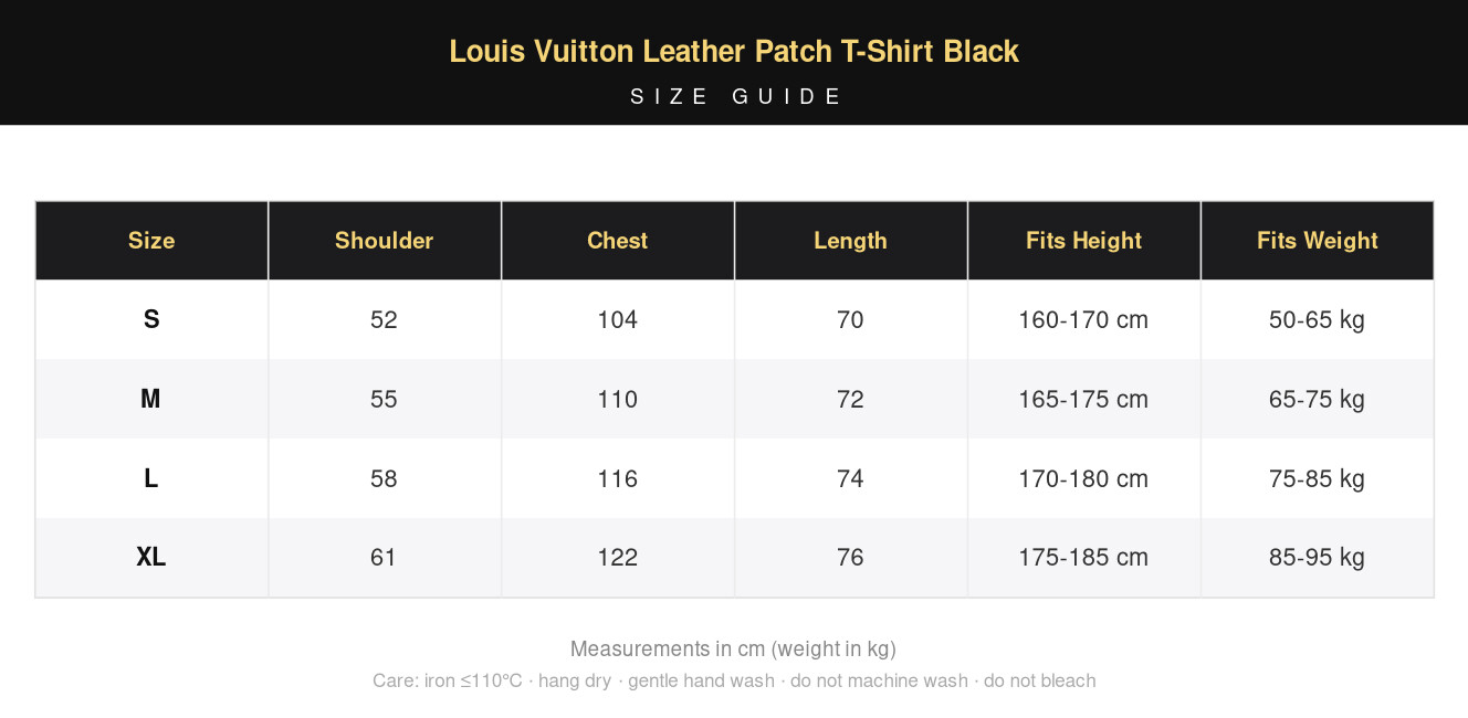 Louis Vuitton Leather Patch T-Shirt Black view 9