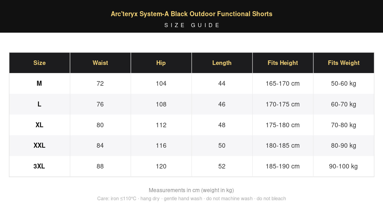 Arc'teryx System-A Black Outdoor Functional Shorts view 9