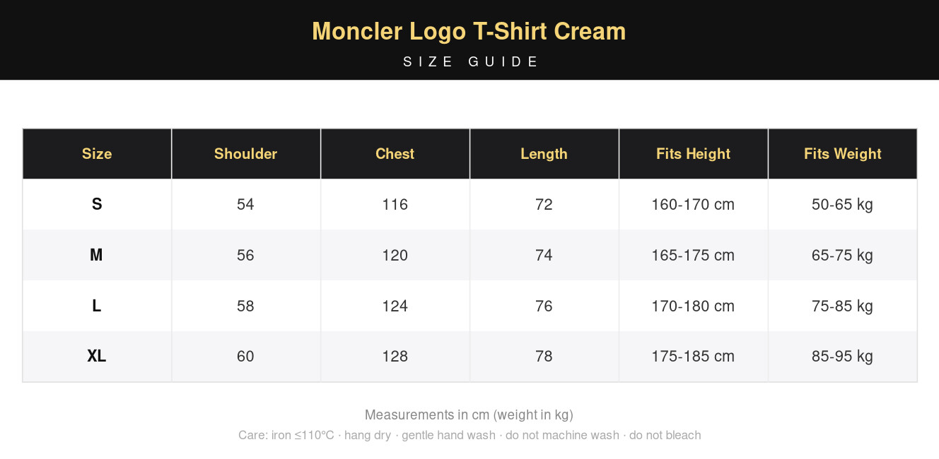 Moncler Logo T-Shirt Cream view 11