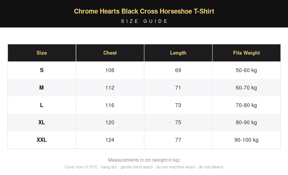 Chrome Hearts Black Cross Horseshoe T-Shirt view 15