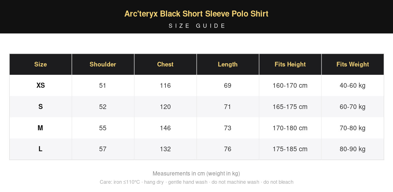 Arc'teryx Black Short Sleeve Polo Shirt view 4