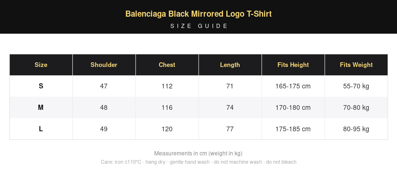 Balenciaga Black Mirrored Logo T-Shirt view 5