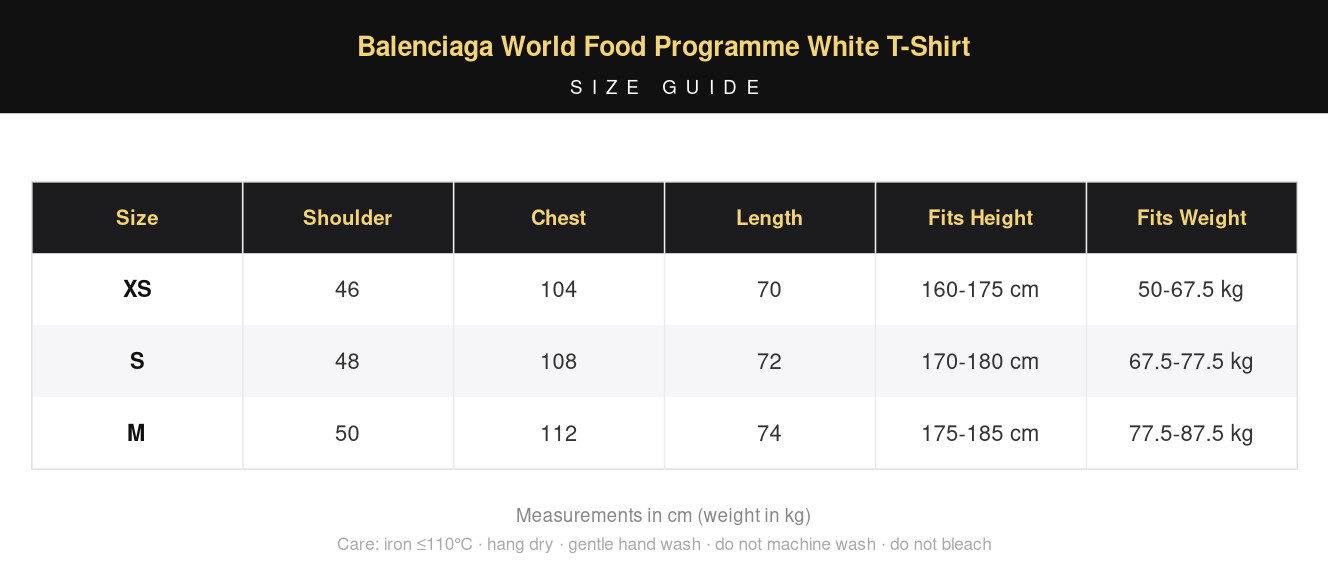 Balenciaga World Food Programme White T-Shirt view 10
