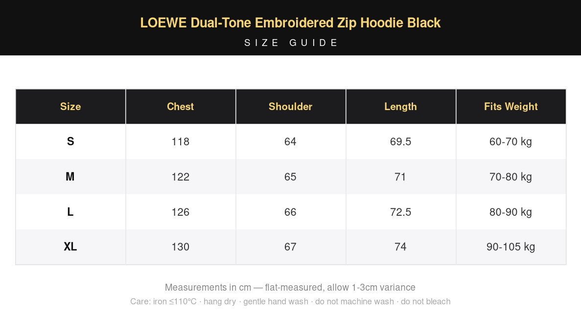 LOEWE Dual-Tone Embroidered Zip Hoodie Black view 12