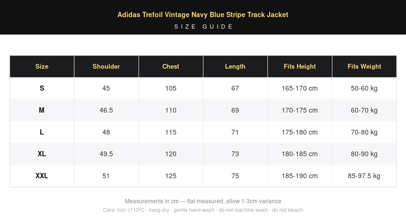 Adidas Trefoil Vintage Navy Blue Stripe Track Jacket view 14