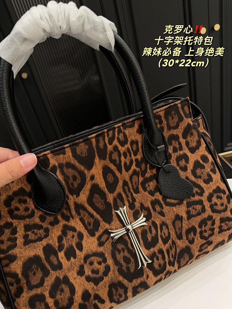 Chrome Hearts Leopard Tote Bag view