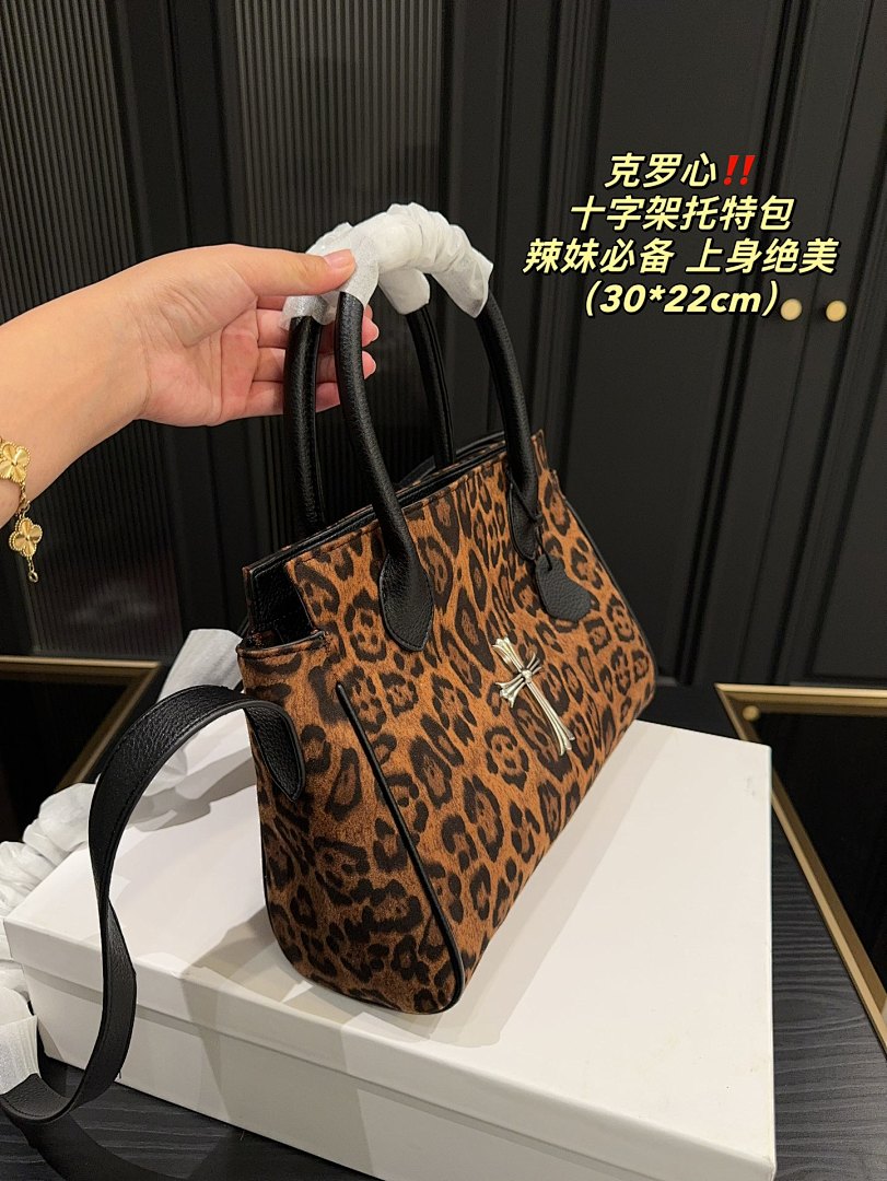 Chrome Hearts Leopard Tote Bag view