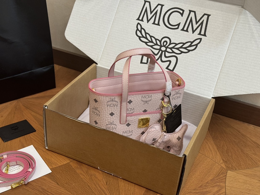 MCM Visetos Tote Bag view