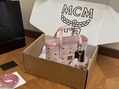 MCM Visetos Tote Bag view 9