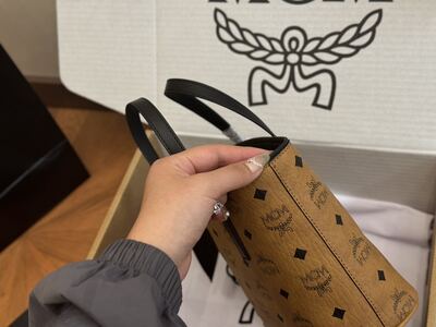 MCM Visetos Tote Bag view 3