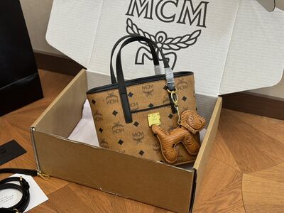 MCM Visetos Tote Bag view 8
