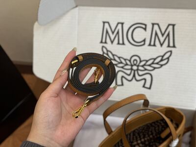 MCM Visetos Tote Bag view 4