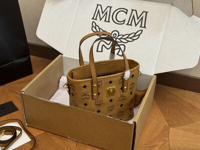 MCM Visetos Tote Bag view 8