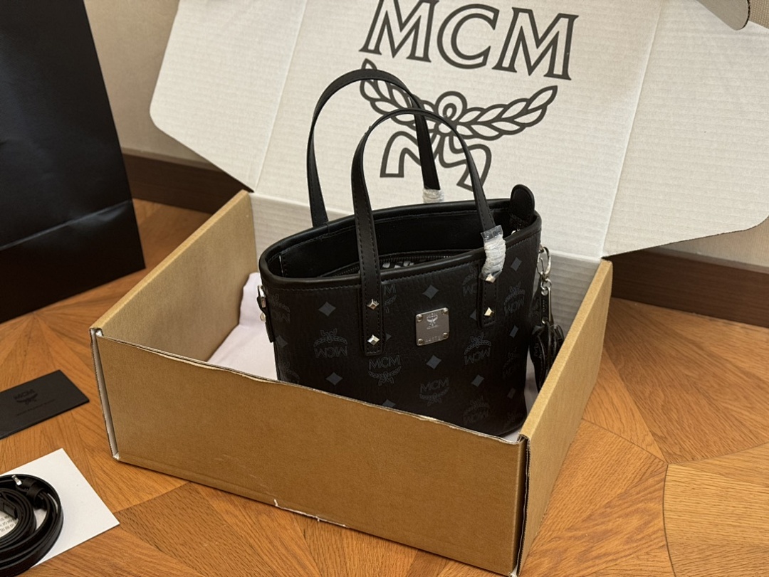 MCM Visetos Tote Bag view