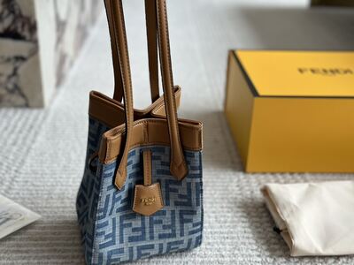 Fendi Pequin Tote Bag view 1