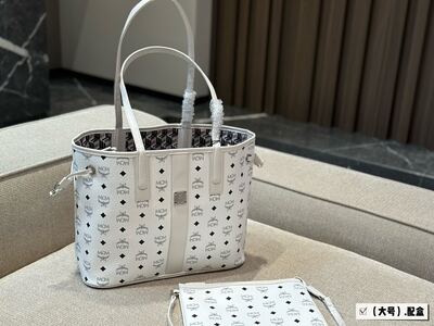 MCM Monogram Tote Bag view 5