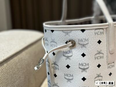 MCM Monogram Tote Bag view 6