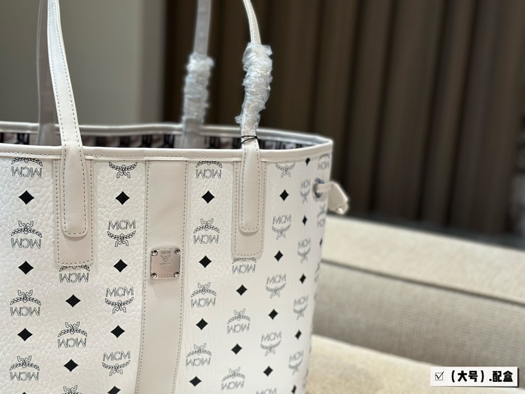 MCM Monogram Tote Bag view
