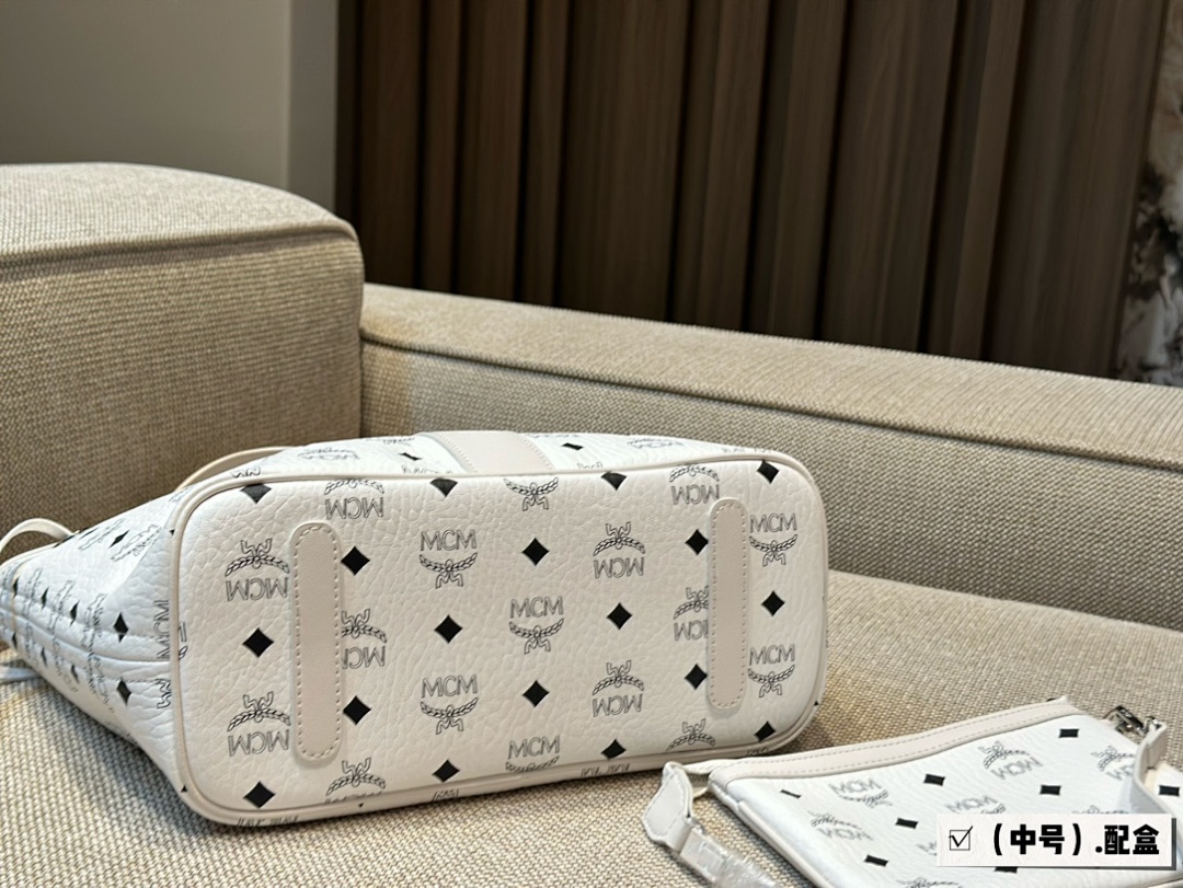 MCM Monogram Bucket Bag view