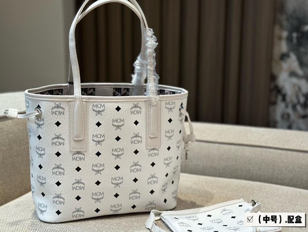 MCM Monogram Bucket Bag