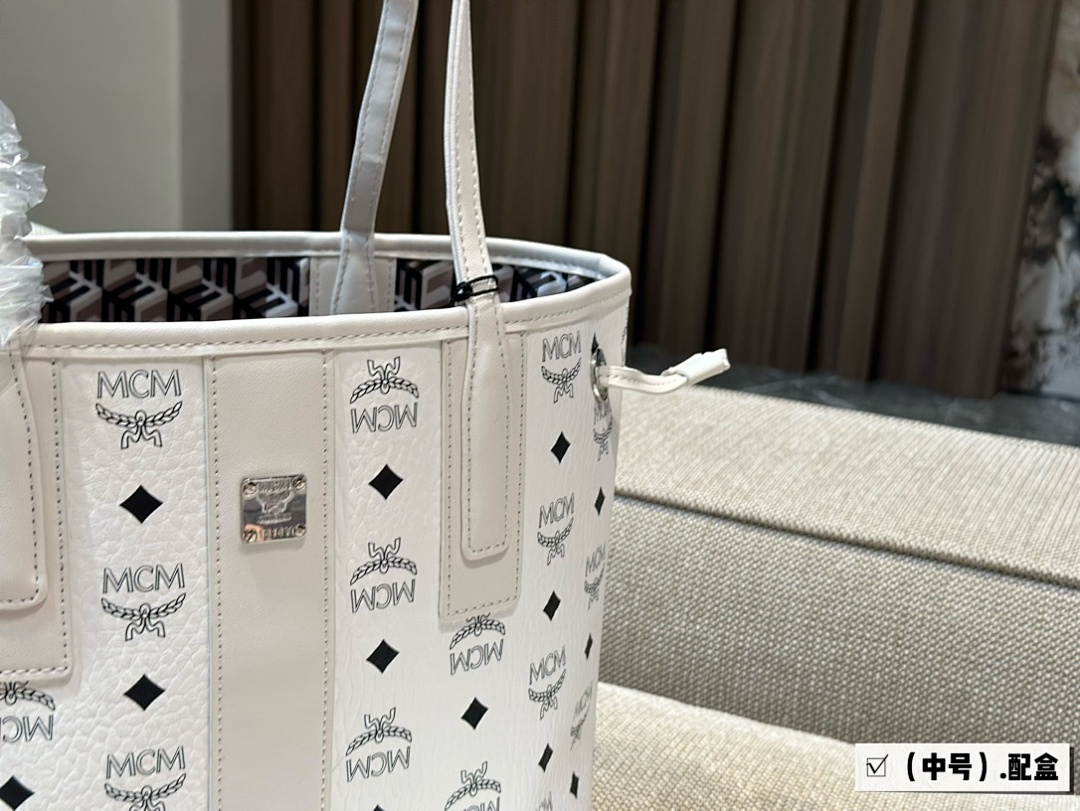 MCM Monogram Bucket Bag view