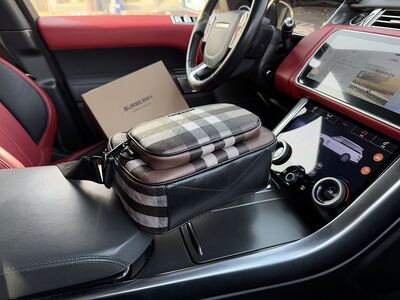 Burberry Check Crossbody Bag view 1