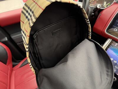 Burberry Check Backpack view 2