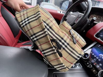 Burberry Check Backpack view 4
