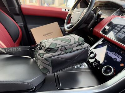 Burberry Check Backpack view 3