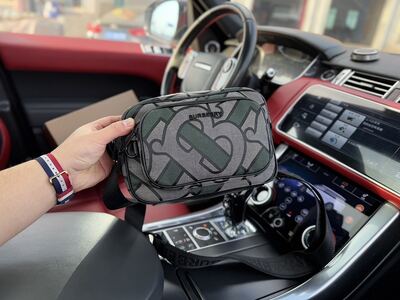 Burberry Check Backpack view 6
