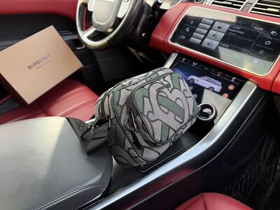 Burberry Check Backpack view 7
