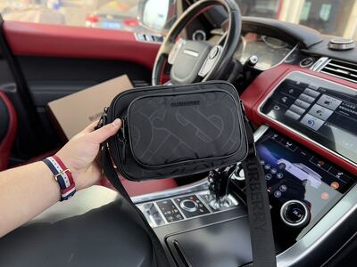 Burberry Check Shoulder Bag view 6