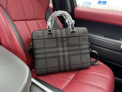 Burberry Striped Crossbody Bag view 6