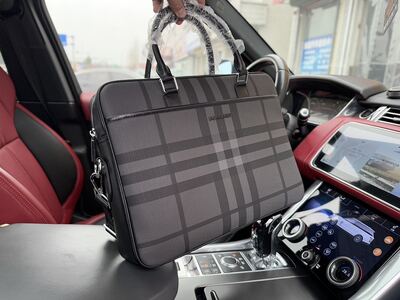 Burberry Striped Crossbody Bag view 7