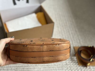 MCM Crescent Shoulder Bag view 4
