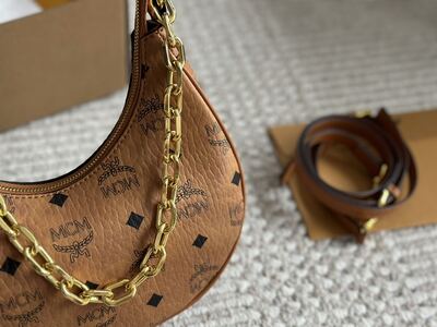 MCM Crescent Shoulder Bag view 7