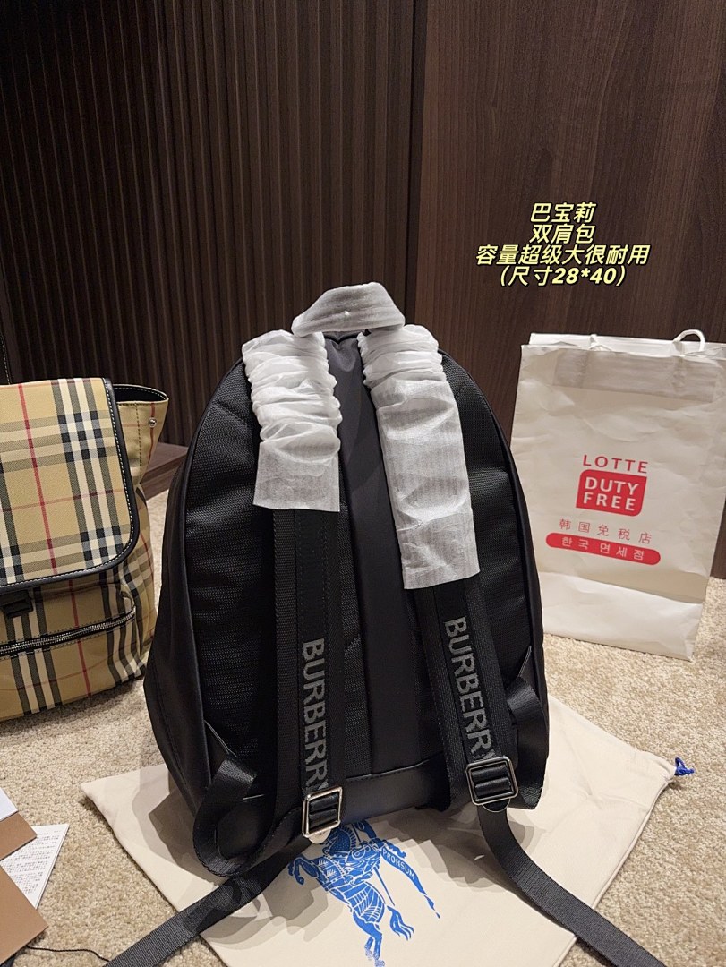 Burberry Check Backpack view