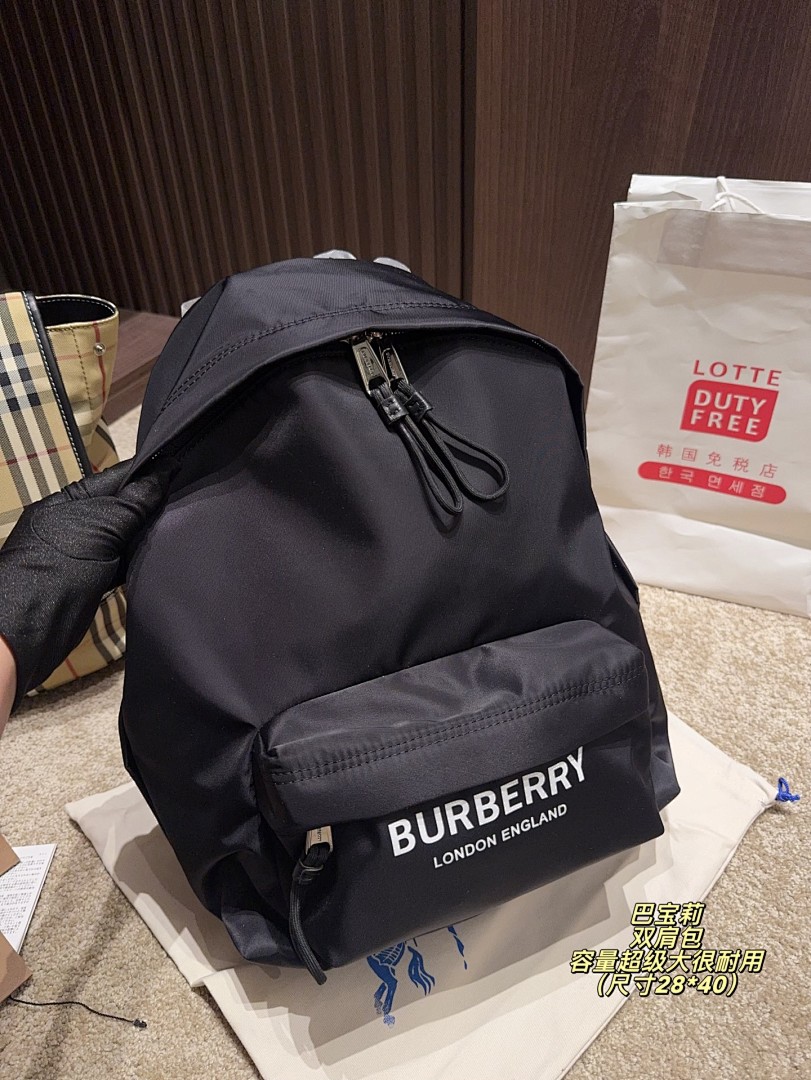 Burberry Check Backpack view