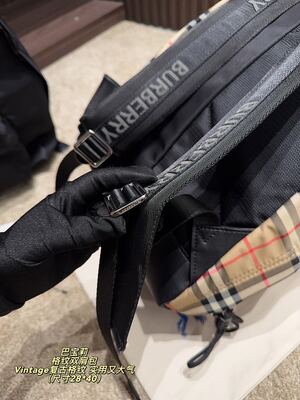 Burberry Check Backpack view 4
